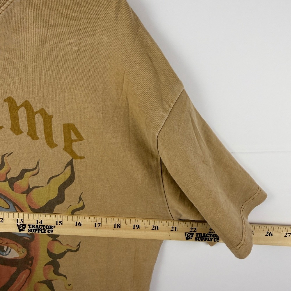 American Eagle Sublime Tee XS Tan Graphic Band Shirt Grunge Oversized - Picture 5 of 8